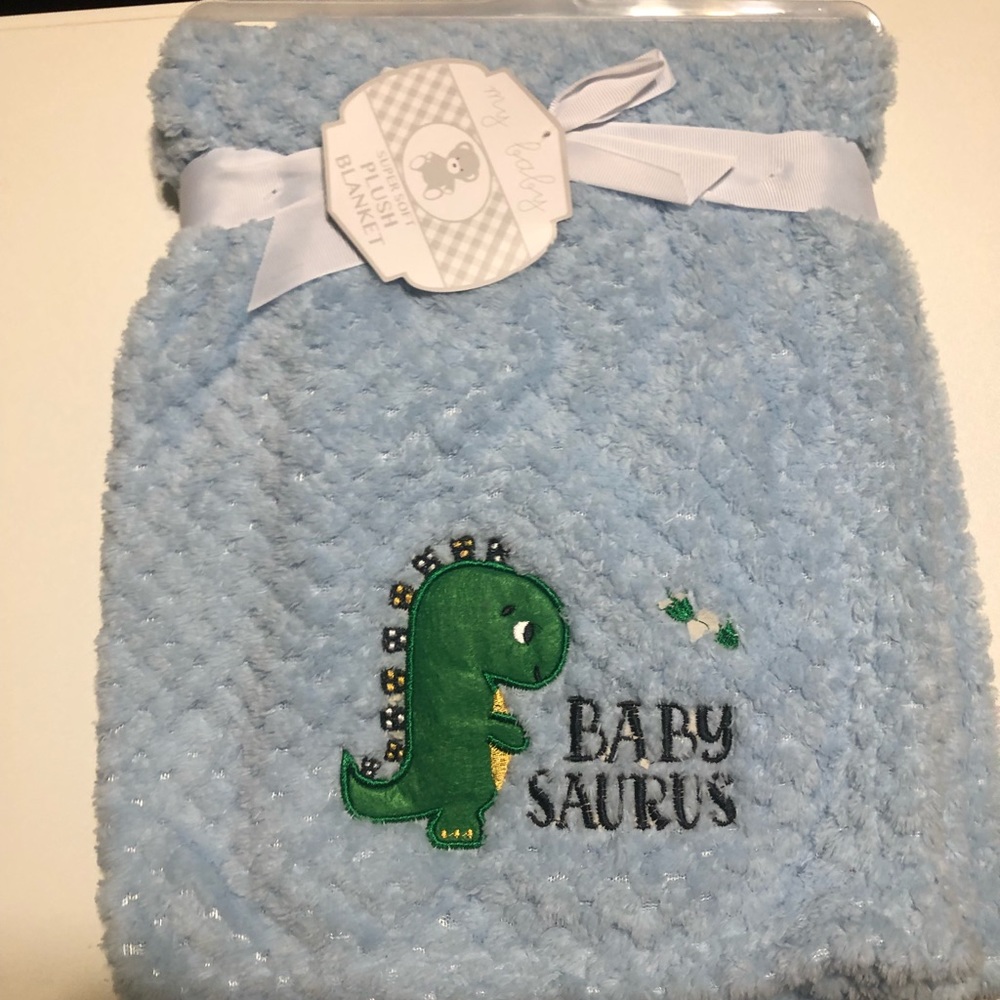 COPY - New Baby Boy Heavenly Sent Plush Baby Blanket